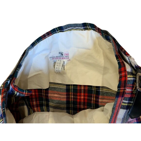 Vintage The Scotch House Scottish Wool Tartan Plaid Women's Pleated Wrap Skirt - Picture 7 of 10